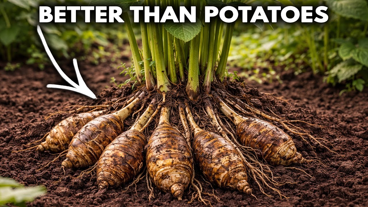 Better Than Potatoes. 5 Foods From 1 Root. 600 Lbs Per Year! Why Don't You Know?