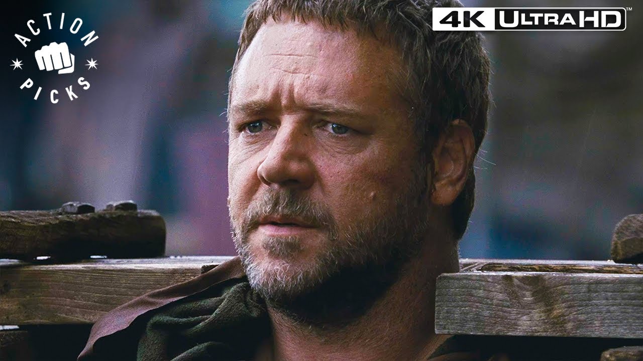 French Peasant Kills The King Of England (Russell Crowe) | Robin Hood 4k HDR
