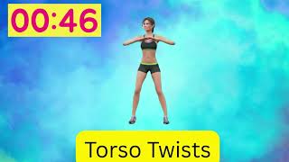 1 min workout   Torso Twists