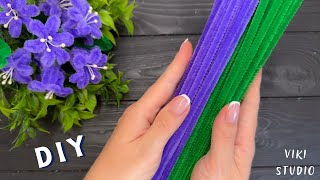 How to make Easy Flowers from Chenille Stems Pipe Cleaner Flowers