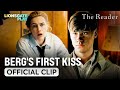 Hanna schmitz and michael bergs first kiss  the reader  kate winslet  ralph  lionsgateplay