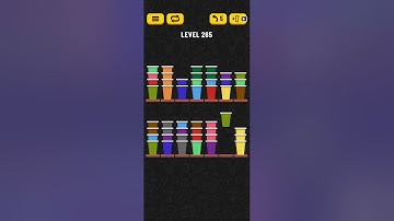 Cup Sort Puzzle Level 265 = Water Sort Puzzle Level 265 = Ball Sort Puzzle Level 265 All the same