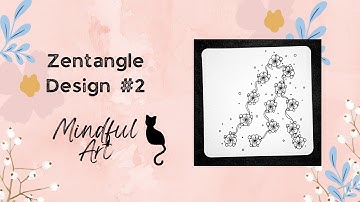 Zentangle Design #2 Mindful Art #zentangle #zentanglepatterns #zentangleart #mindfulart