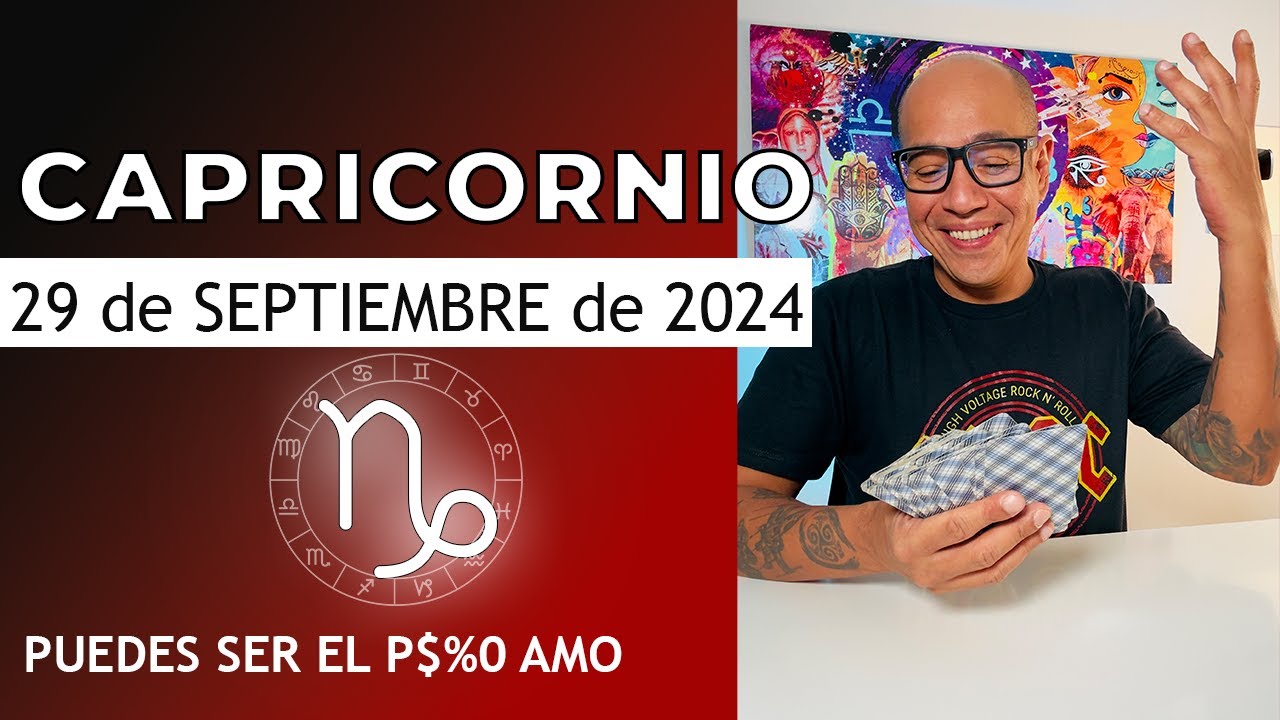 CAPRICORNIO | Horóscopo de hoy 29 de Septiembre 2024 - YouTube