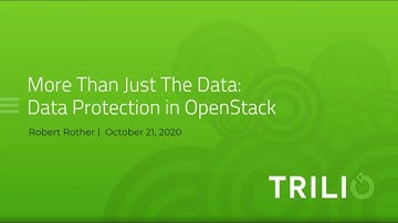 Data Protection in OpenStack: More than just the Data