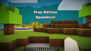 Minecraft Speedrun Free Editon Map FWR 1.21.4 | My First Second Fast SpeedRun