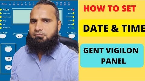 How to Set Date and Time in GENT VIGILON PANEL ||. #gent #firealarm #tech || GENT VIGILON PANEL ||