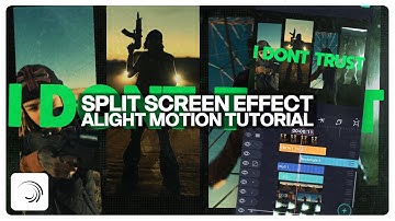 Split Screen Typography Effect / Alight Motion Tutorial 