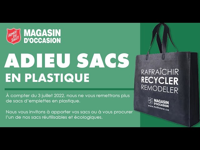 Adieu sacs en plastique ! 