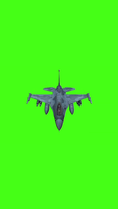 green screen Fighter Jet