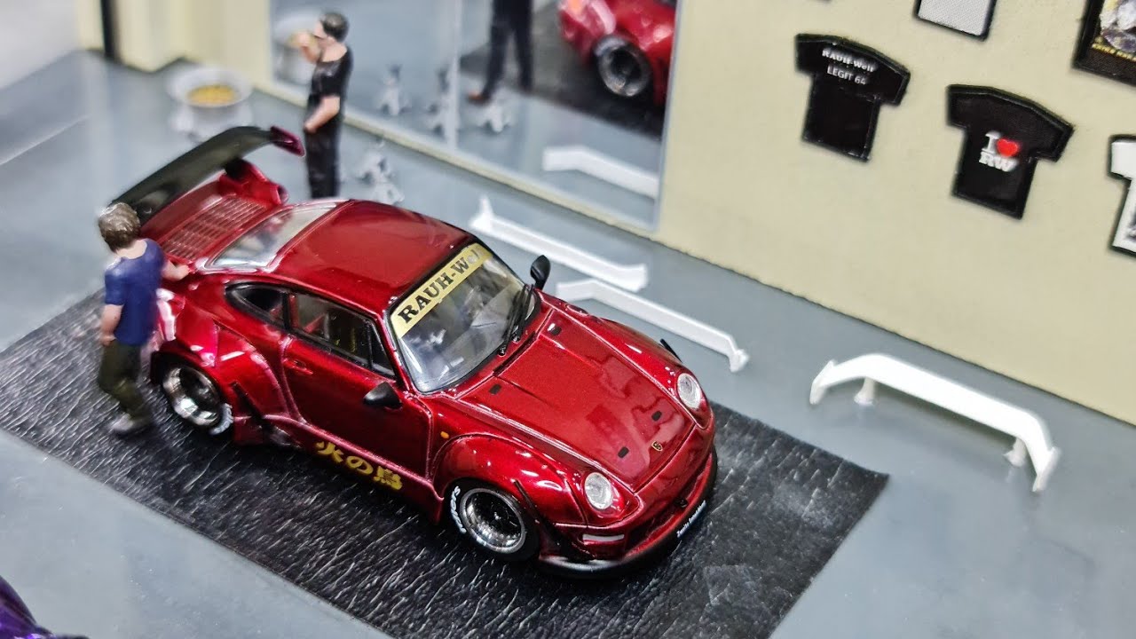 FirstLook RWB Firebird Hino Tori and LEGIT64 Singapore Diecast Expo 2020  RWB Diorama