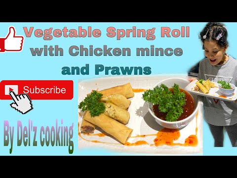 Video: Rolls With Vegetables And Shrimps
