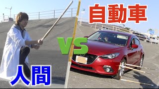 人間vs自動車で剣道してみた結果...