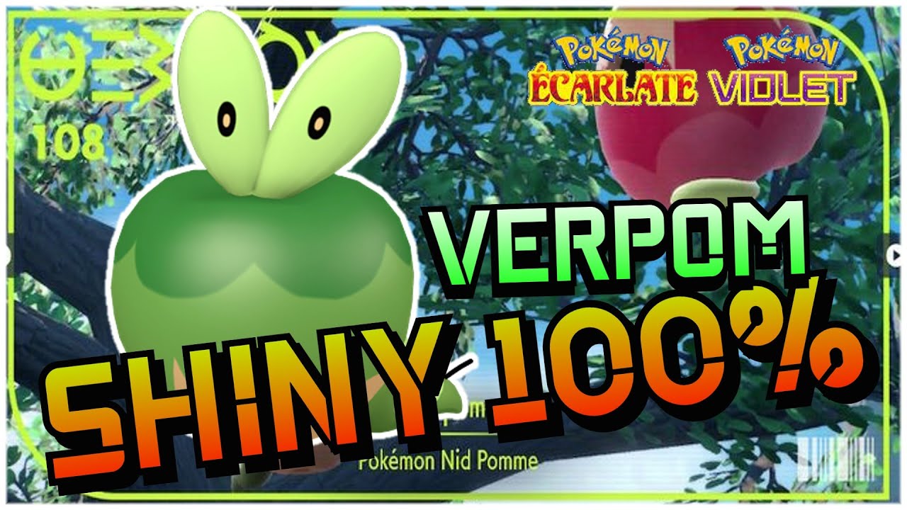 Pokémon Applin Shiny 6 IV-31 – Pour Pokémon Écarlate/Violet Sur Switch