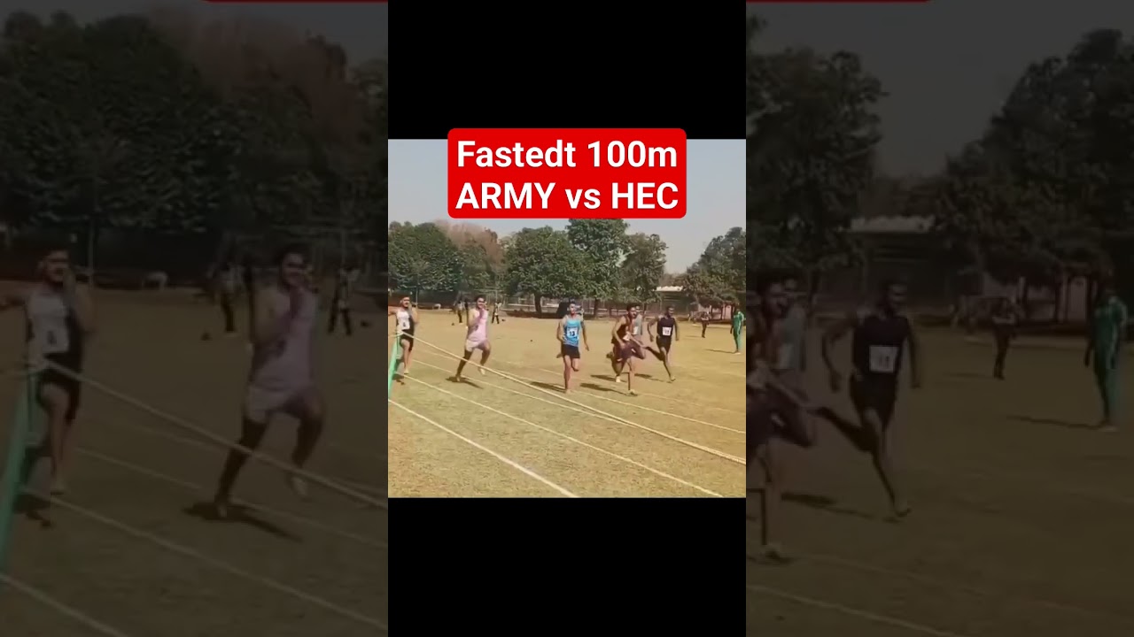 Fastest ⚡100m  Lahore ARMY vs HEC 😱💯✌ 