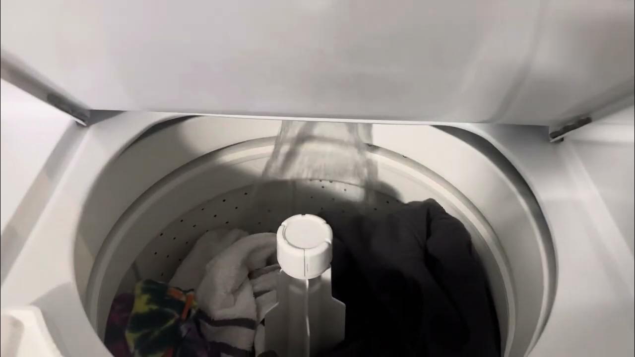 GE (General Electric) Spacemaker WSM2700DAWWW Washer & Dryer Combo Washer Fill YouTube