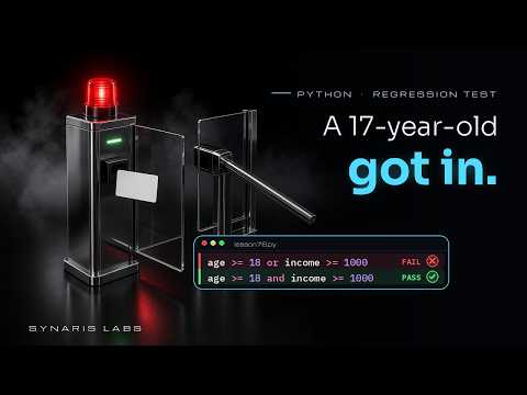 Python Regression Testing for Beginners: My Test Caught the or vs and Bug #76