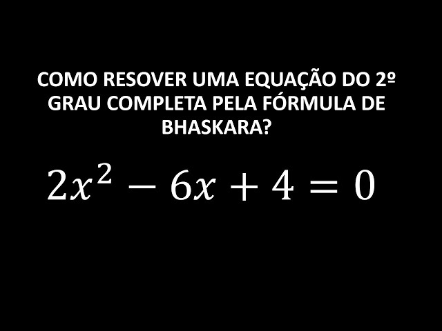 Equação do Segundo Grau Simplificada 