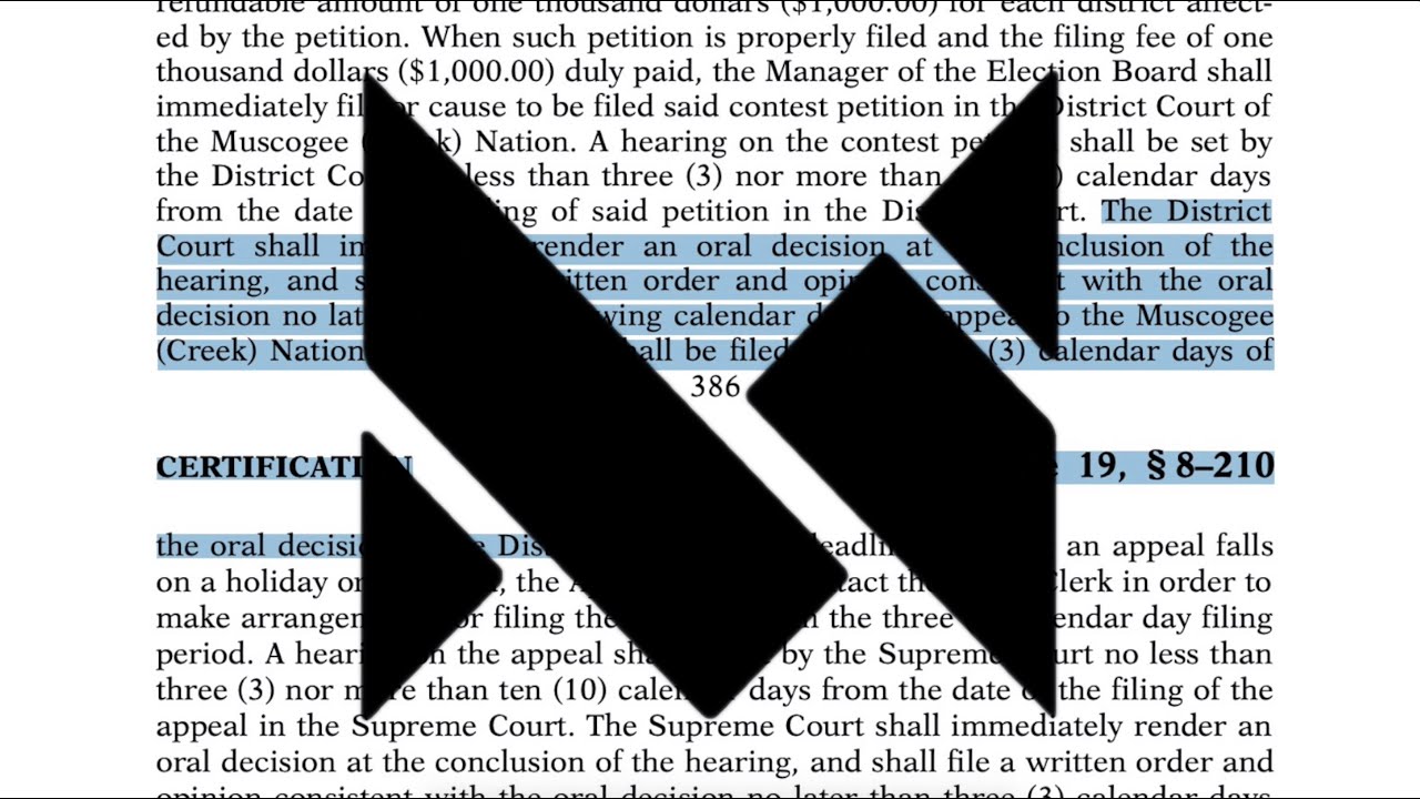 District Court Upholds Election Results - MVSKOKE Media