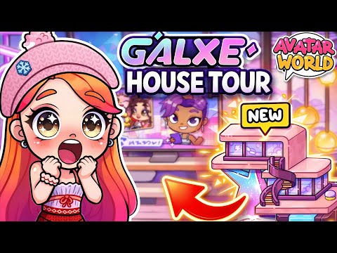 NEW GALXE HOUSE TOUR! 😱 AVATAR WORLD MOST AESTHETIC HOME! 🌈 | PAZU