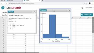 Split Stem and Leaf Plots in StatCrunch