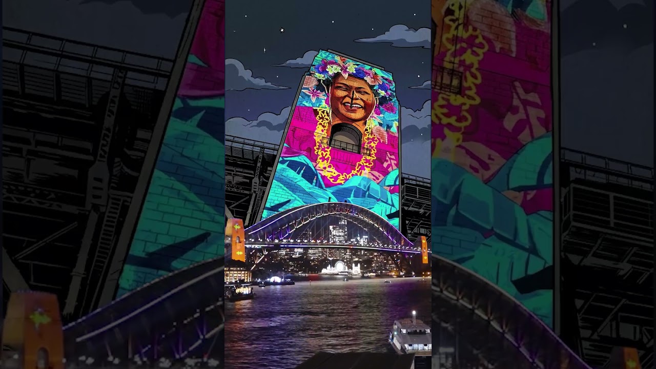 What if the entire city became a light show?” said Vivid Sydney ⚡🌈 #vividsydney2026 #sydney  #fyp