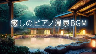 【癒しBGM】体の芯から温まる山奥の露天風呂温泉BGMお風呂で聞く音楽