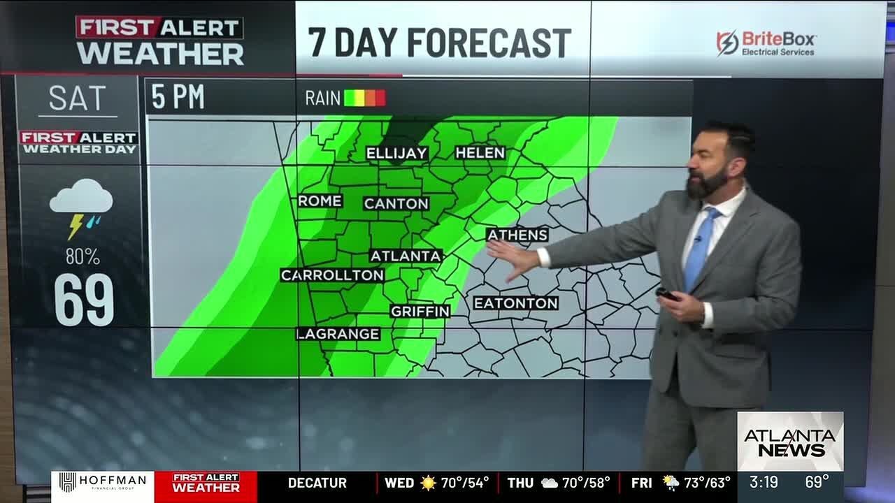 First Alert Forecast: Staying warm before showers and storms return Saturday