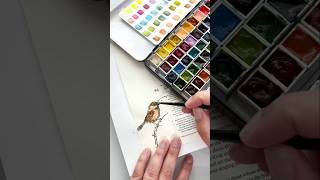 Sparrow Watercolor | Bible Journaling | By the Well 4 God #biblejournaling