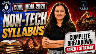 CIL MT 2026 Non-Tech Syllabus | Paper-I Strategy &amp; Complete Breakdown