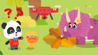 Little Panda's Learning Academy #11 - Join Kiki and Explore the Dinosaur Kingdom - BabyBus Game screenshot 3