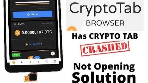 Has CRYPTO TAB mining crashed? | Why is cryptotab not working again 😓😓 | solution