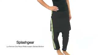 Splashgear La Femme One Piece Swimsuit Petite Inseam Skirted Bottom | SwimOutlet.com