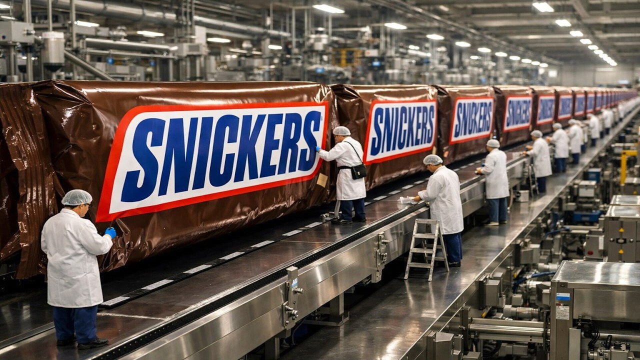 Dentro de la fábrica gigante de Snickers: Todo lo que no sabías