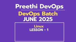 DAY 6 DEVOPS BATCH JUNE 2025  |  LINUX -1