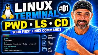 Full 🚀 Linux Terminal #01 – pwd, ls & cd Explained Simply Guide