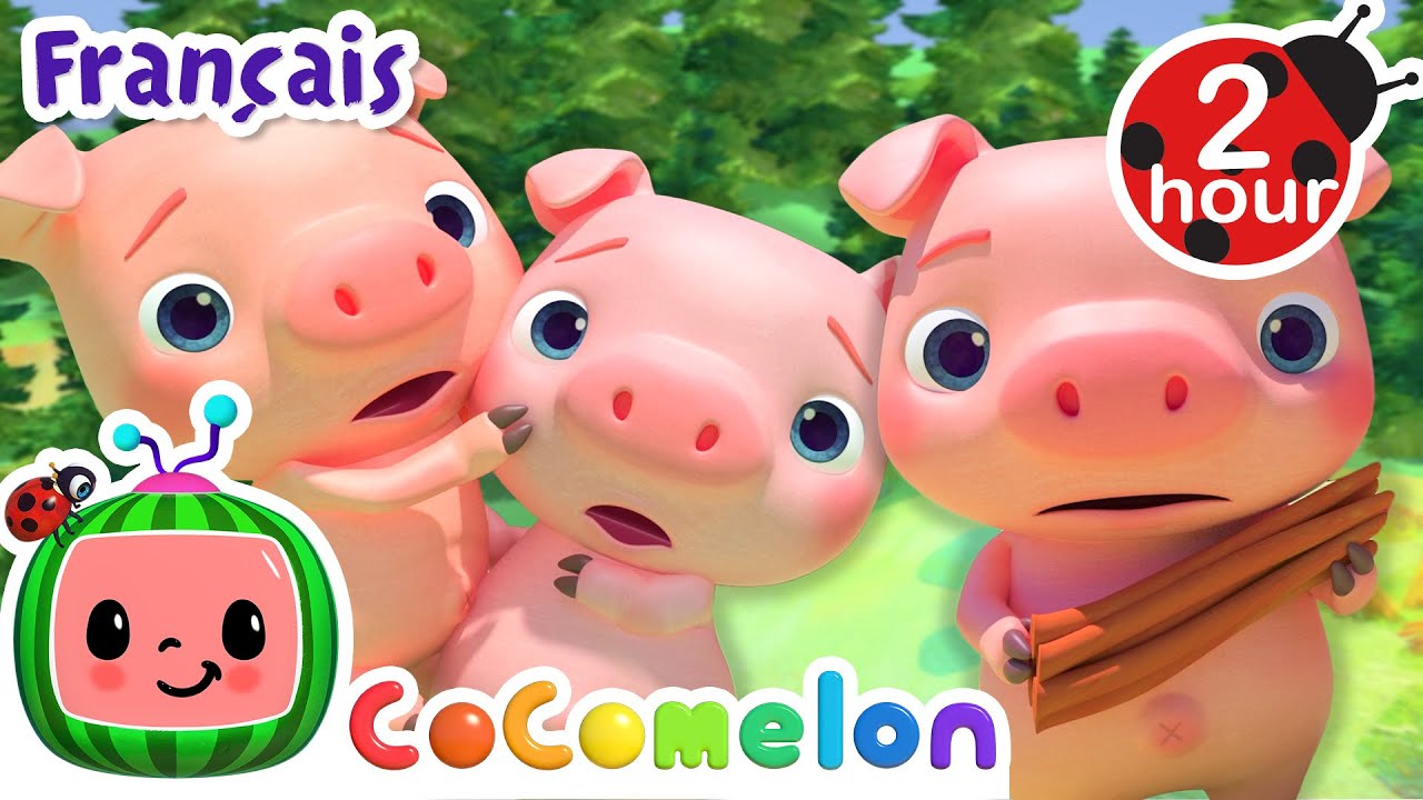 Le bateau cochon  Chansons pour Bbs  CoComelon Le coin des Animaux de JJ   Comptines