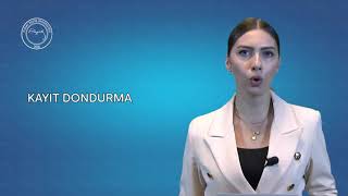 KAYIT DONDURMA KAYIT DONDURMA