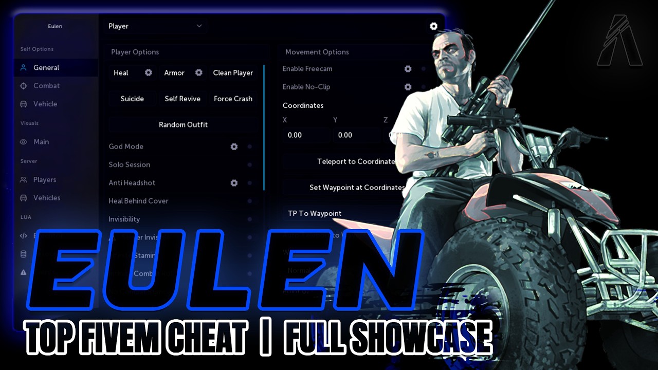 Eulen Cheats FiveM Mod Menu [Big Update Full Showcase] - YouTube