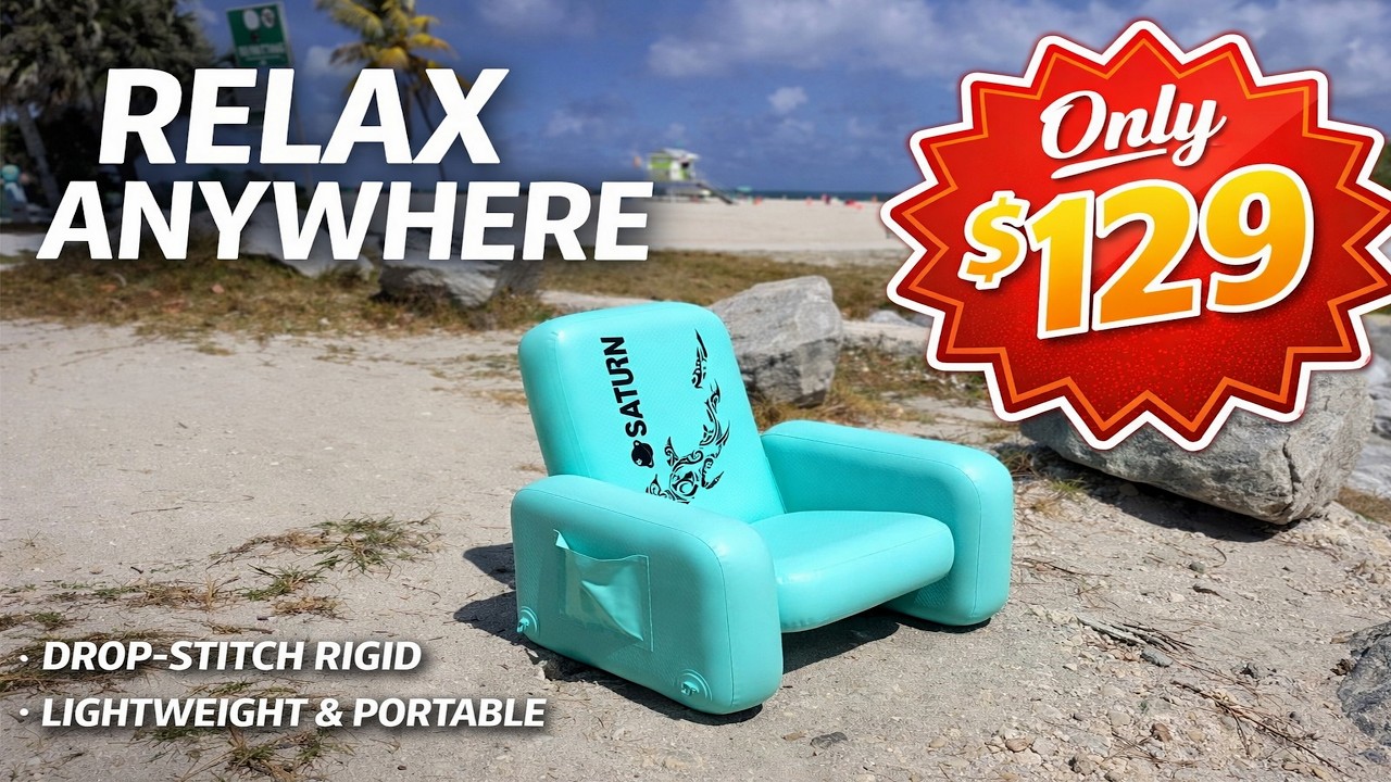 Best Inflatable Chair for Beach, Boat, Camping – Portable Drop