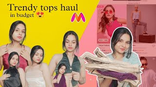 Trendy tops haul from Myntra  || Anshika vijay #youtube#youtubevideo#shopping#myntra#clothinghauls