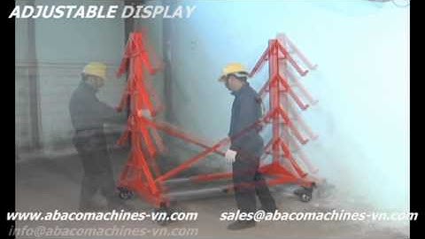 ADJUSTABLE DISPLAY STAND granite slab, storage, displaying stone