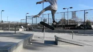 KICKFLIP STEP UP GAP SLOW MOTION