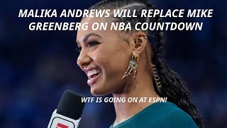 Malika Andrews To Replace Mike Greenberg On NBA Countdown