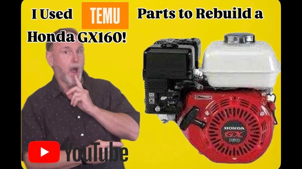 I used TEMU parts to rebuild a Honda GX160!