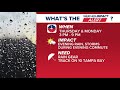Increasing rain chances tomorrow through the weekend across Tampa Bay | Weather Impact Live