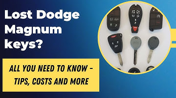 Dodge Magnum Key Replacement - How to Get a New Key. (Tips to Save Money, Costs, Keys & More.)