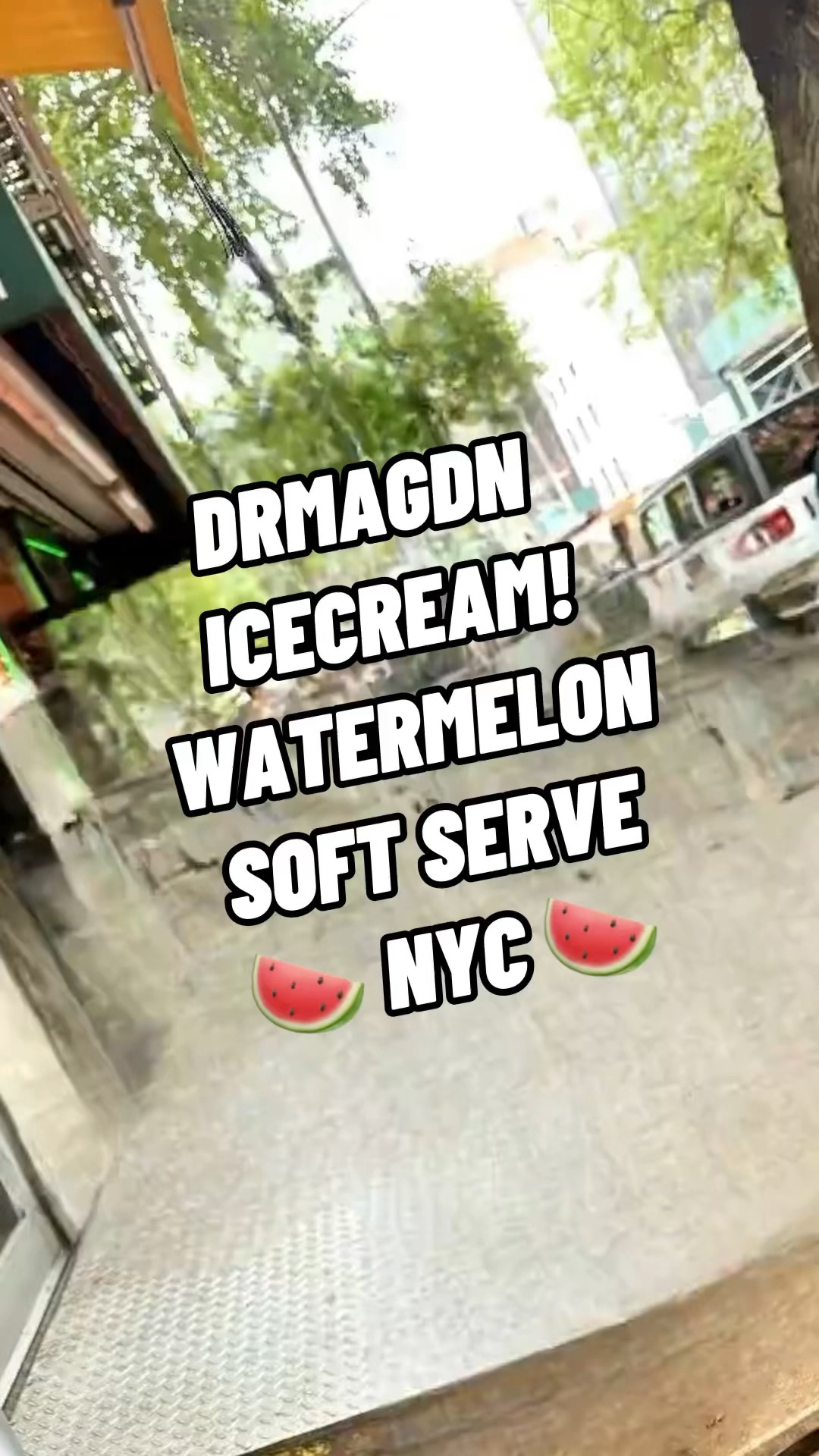 DRMAGDN ICECREAM! Watermelon Soft Serve In Watermelon #DRMAGDN #DominqueAnsel #Bakery #NewYork