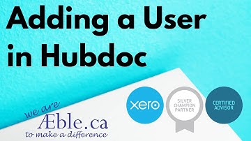 Adding a user in Hubdoc