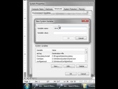 Here's how to set JAVA_HOME in Windows 7 hqdefault